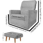 Poltrona De Amamentação Aconchego Nubia Turquesa