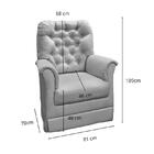 Poltrona De Amamentação Agatha Com Balanço E Puff - Phoenix B