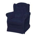 Poltrona De Amamentação Alice Com Balanço Corano Azul Marinho