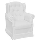 Poltrona De Amamentação Alice Com Balanço E Puff Corano Branc