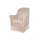 Poltrona De Amamentação Alice Com Balanço Suede Bege