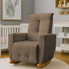 Poltrona De Amamentação Balanço Agatha Puff Capuccino Boucle