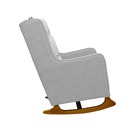 Poltrona De Amamentação Balanço Diana Puff Cinza - Blissbaby