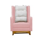 Poltrona De Amamentação Balanço Diana Puff Rose - Blissbaby