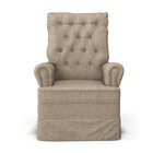 Poltrona De Amamentação Balanço E Puff Laura Base Madeira Lin