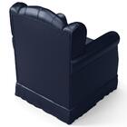 Poltrona De Amamentação Balanço E Puff Lucy P04 Sintético Azu