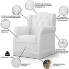 Poltrona De Amamentação Balanço E Puff Lucy Z39 Sintético Bra