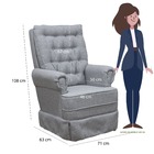 Poltrona De Amamentação Balanço Ellen Com Puff - Blissbaby Ve