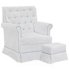 Poltrona De Amamentaçao Balanço Giulia Com Puff Ft Milani Sto