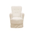 Poltrona De Amamentação Balanço Lis Puff - Blissbaby Linho Be