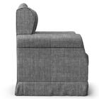 Poltrona De Amamentação Balanço Lucy P04 Linho Cinza Escuro -