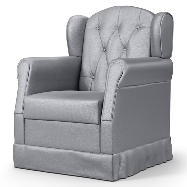 Poltrona De Amamentação Balanço Lucy P04 Sintético Cinza - Mp