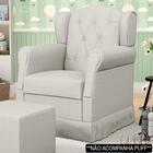 Poltrona De Amamentação Balanço Lucy Z39 Linho Off White - Mp