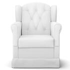 Poltrona De Amamentação Balanço Lucy Z39 Sintético Branco - M