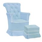 Poltrona De Amamentaçao Balanço Paola Com Puff Ft Milani Store