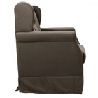 Poltrona De Amamentação Balanço Ternura Puff Suede Castor