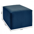 Poltrona De Amamentação Balanço Ternura Puff Veludo Azul