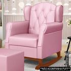 Poltrona De Amamentação Base Madeira Balanço Lucy Z39 Sintéti