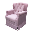 Poltrona De Amamentação Cadeira De Balanço Com Puff Ternura V