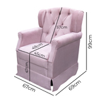 Poltrona De Amamentação Cadeira De Balanço Quarto Bebê Ternur