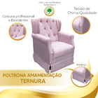 Poltrona De Amamentação Cadeira De Balanço Quarto Bebê Ternur