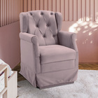 Poltrona De Amamentação Cadeira De Balanço Quarto Bebê Ternur