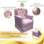 Poltrona De Amamentação Cadeira De Balanço Quarto Bebê Ternur