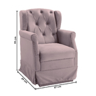 Poltrona De Amamentação Cadeira De Balanço Quarto Bebê Ternur