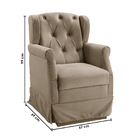 Poltrona De Amamentação Cadeira De Balanço Quarto Bebê Ternur