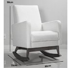 Poltrona De Amamentação Com Almofada Mix Abstratto Bege Linho