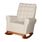 Poltrona De Amamentação Com Balanço Corino E Puff Paris Bege