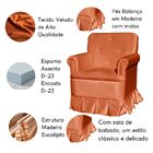 Poltrona De Amamentação Com Balanço Descanso E Puff Lavínia V