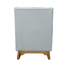 Poltrona De Amamentação Com Balanço E Puff Ariely Bouclê Cinz