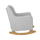Poltrona De Amamentação Com Balanço E Puff Ariely Linho F06 -