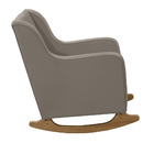 Poltrona De Amamentação Com Balanço E Puff Ariely Veludo F06