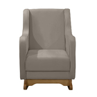 Poltrona De Amamentação Com Balanço E Puff Ariely Veludo F06