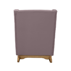 Poltrona De Amamentação Com Balanço E Puff Ariely Veludo Rosê