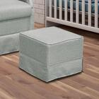 Poltrona De Amamentação Com Balanço E Puff Cinza Escuro