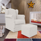 Poltrona De Amamentação Com Balanço E Puff Elisa P02 Bouclê C