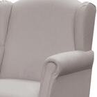 Poltrona De Amamentação Com Balanço E Puff Elisa P02 Linho -