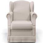 Poltrona De Amamentação Com Balanço E Puff Elisa P02 Linho -