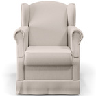 Poltrona De Amamentação Com Balanço E Puff Elisa P02 Linho Cr