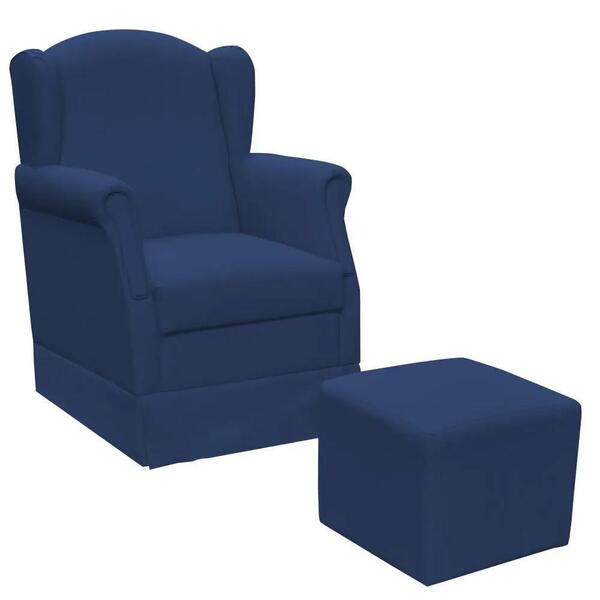 Poltrona De Amamentação Com Balanço E Puff Elisa P02 Suede -