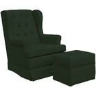 Poltrona De Amamentação Com Balanço E Puff Helena P02 Capiton