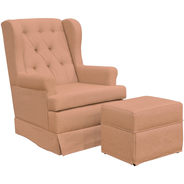 Poltrona De Amamentação Com Balanço E Puff Helena P02 Capiton