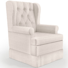 Poltrona De Amamentação Com Balanço E Puff Helena P02 Capiton