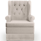 Poltrona De Amamentação Com Balanço E Puff Helena P02 Capiton