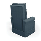 Poltrona De Amamentação Com Balanço E Puff Laura Linho Base D