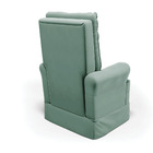 Poltrona De Amamentação Com Balanço E Puff Laura Veludo Verde