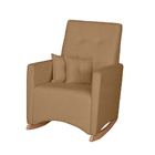 Poltrona De Amamentação Com Balanço E Puff Lizzi Bouclê F06 -